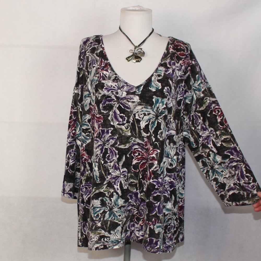 Wearever J. Jill Floral Tunic LX N31
